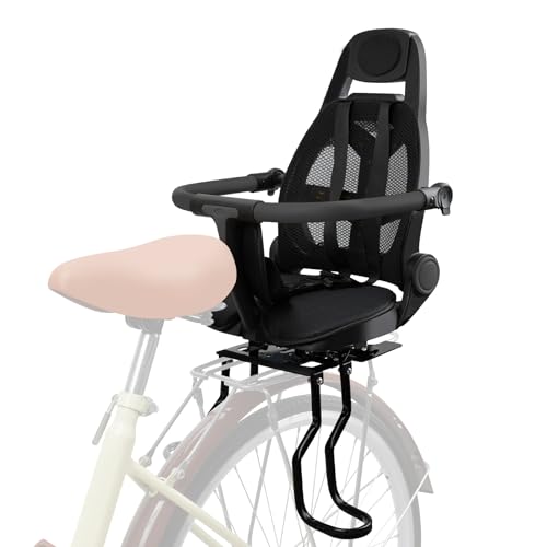 Rear Child Bike Seat - Adjustable Backrest for Ages 1-3