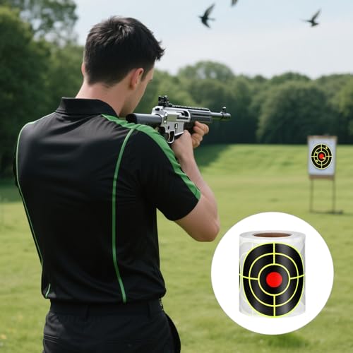 Self-Adhesive 3" Splatter Targets - 200 Pack for Shooting Practice