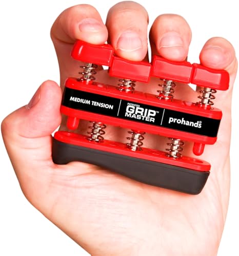 Prohands Gripmaster Hand Exerciser 7 lb Red Medium Tension Finger Strengthener