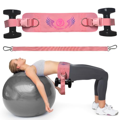 Heavy Duty 2-in-1 Hip Thrust Belt for Glute Training - Purple