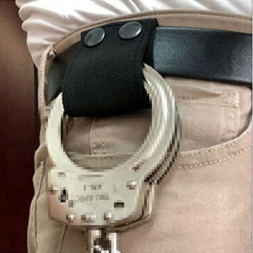 Nylon Handcuff Case with Safety Snap Closure - Black