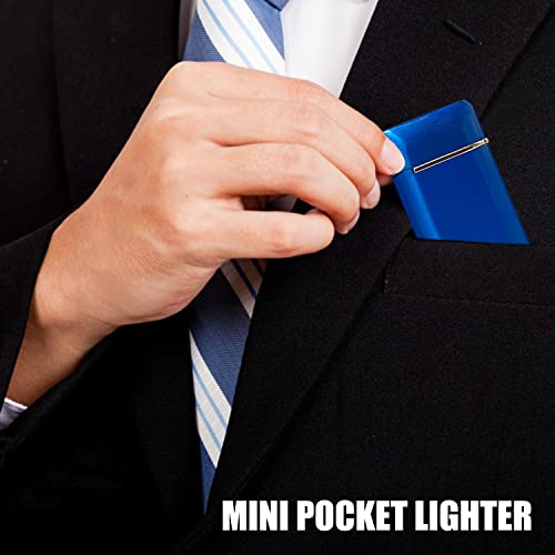 Bbsisgo Blue Refillable Windproof Double Jet Flame Lighter & Cutter Set