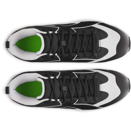 Under Armour Men's Leadoff Icon Mid Baseball Cleats Black/Black/Anthracite 8