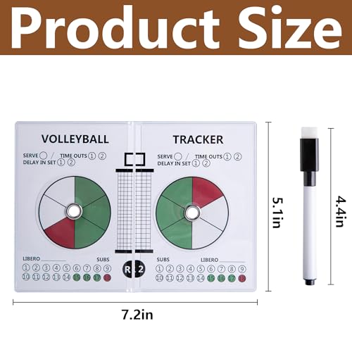 Volleyball Rotation Trackers - 2 Pack with Markers