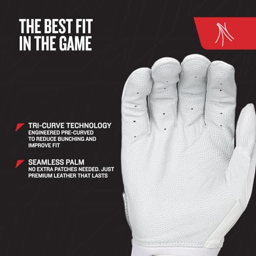 Franklin Sports CFX FP Women's Softball Batting Gloves Carolina Blue Medium