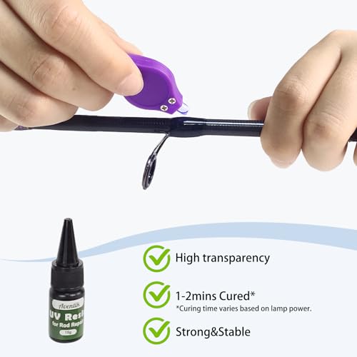 Fishing Rod Tip Repair Kit with UV Adhesive - UV Tip Repair Kit