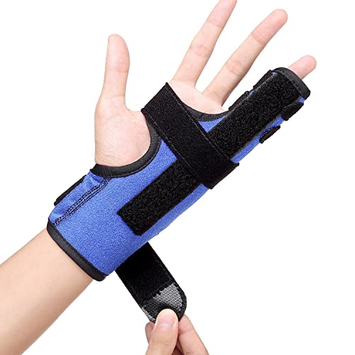 Fibee Pinky Finger Splint S/M Adjustable Hand Brace for Fracture & Arthritis