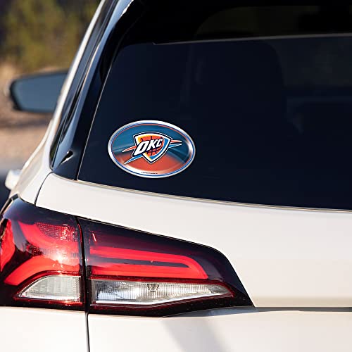 Kansas City Chiefs Metallic Vinyl Decal - 3.75 x 5.75 Inch Team Logo