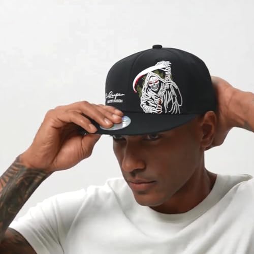 Tilgomedal Grim Reaper Snapback Hat for Men & Women – Fashion Dad Baseball Cap
