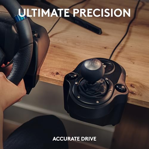 Logitech G Driving Force Shifter (G29/G920/G923) – Six-Speed H-Pattern, PC/Console