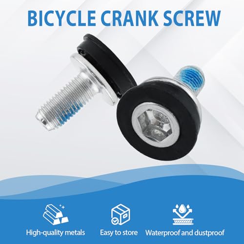 Bicycle Crank Arm Fixing Bolts - 8mm Metal Screws (4 Pcs)