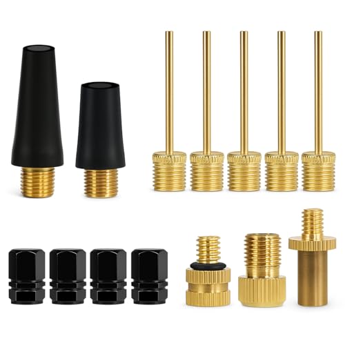 14-Piece Air Pump Adapter Kit for Bike Tires, Sports Balls, and Inflatables