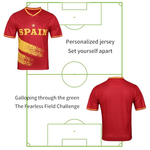 Fan Soccer Jersey for 2026 World Cup - Spain, Medium