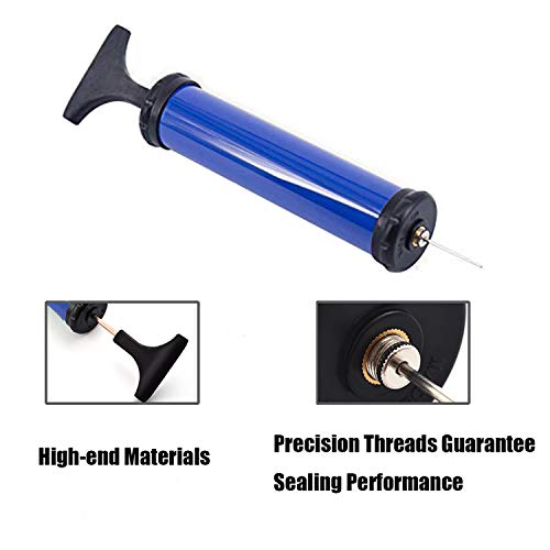 Portable Ball Pump with 4 Needles & Nozzles for Sports Balls