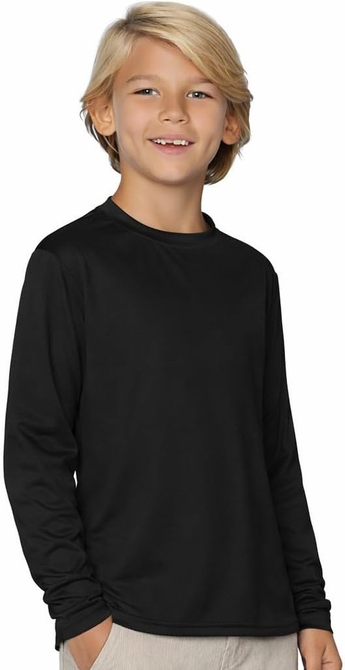 INGEAR Boys’ Rash Guard Swim Shirt - UPF 50+ Quick-Dry Sun Protection for Swimming & Surfing | XS–XL