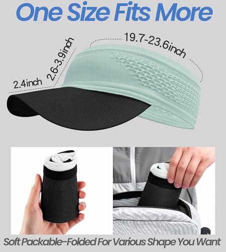 Lightweight Ultra-Thin Visor Hat with Breathable Mesh - Yellow