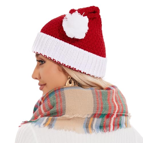 Satin Lined Beanie for Women & Men - Warm Winter Hat with Pom Pom