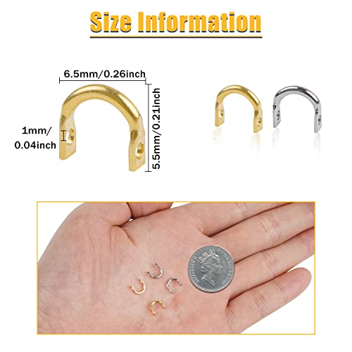 Easy Spin Brass Clevis Links - 120pcs Spinner Lure Making Parts
