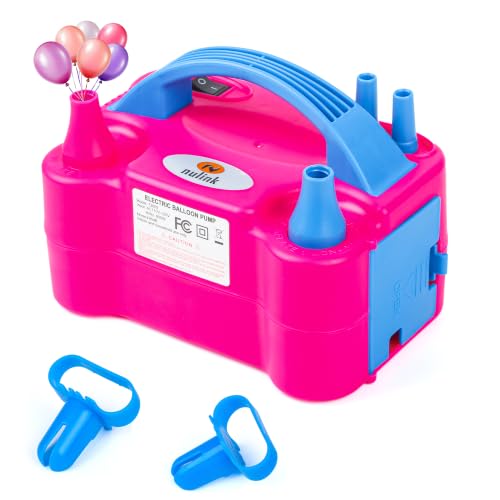 Electric Balloon Pump for Balloons - Portable Dual Nozzle Inflator for Party Decorations