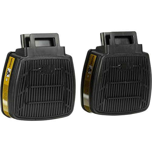 3M Respirator Cartridge, Secure Click D8006 Cartridge for Multi-Gas/Vapors, Ammonia, Methylamine or Formaldehyde, NIOSH Approved, Dual-Flow for Greater Breathability and Comfort, 1 Pair