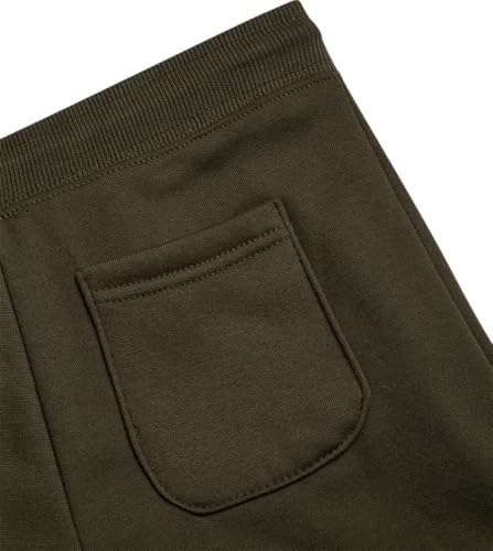 Boys Sweatpants - Active Performance Fleece Joggers with Pockets & Drawstring Waistband - Green, Size 14-16