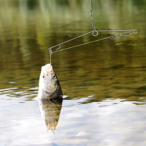 Automatic Ice Fishing Hooks - 16 Pcs Stainless Steel Set