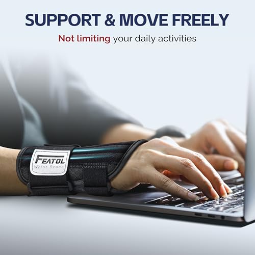 Carpal Tunnel Wrist Brace - Adjustable Support for Pain Relief