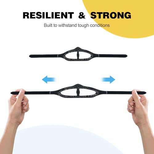Adjustable Silicone Mask Strap 2-Pack for Snorkeling & Diving