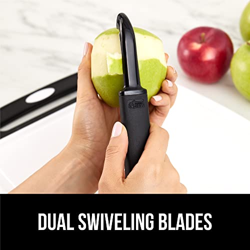 GORILLA GRIP® Patented BPA-Free Vegetable and Potato Peeler, Black