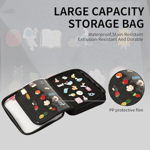 Pin Display Book for Collectors - 6-Page Travel Case for Pins