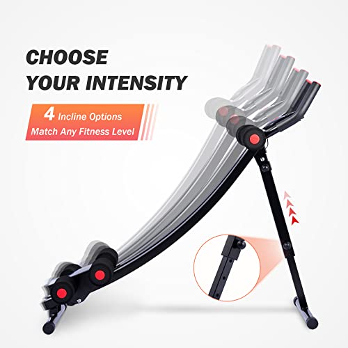 Ab Machine for Home Gym - Core Strength Trainer with 4 Intensities