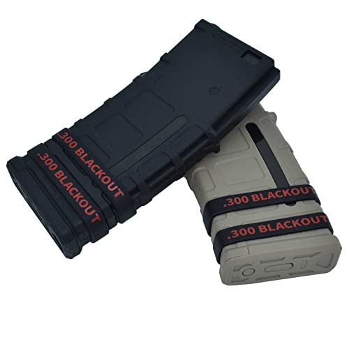 .300 Blackout Magazine Marking Bands - Red 12 Pack