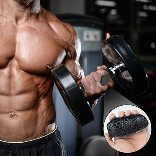 Rubber Gym Grips for Weightlifting - Ergonomic Hand Protection