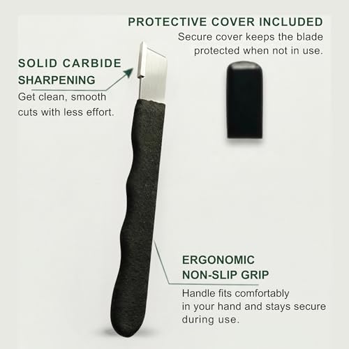 5" Handheld Multi-Purpose Garden Tool Blade Sharpener - Ergonomic Non-Slip Handle