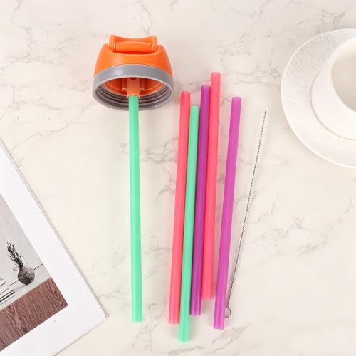 6-Pack Replacement Straws for Owala FreeSip - Purple, Red, Green