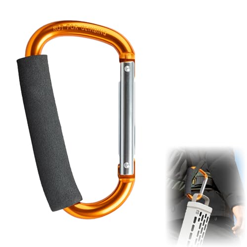Aluminum Speaker Carabiner Hook for Outdoor Portable Speakers - Orange