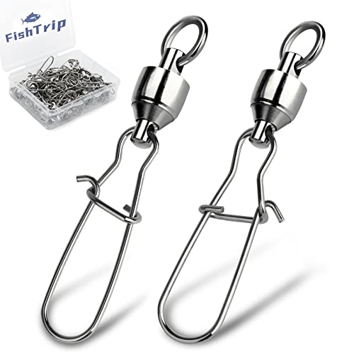 Duo Lock Barrel Swivels - 30pcs Size 0 (18lbs) Fishing Snap Swivels