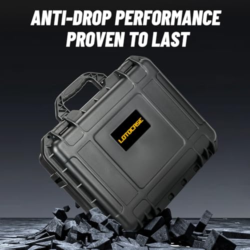 Hard Case for Dewalt Cut Off Tool - Tool Bag for Dewalt 20V MAX XR Brushless Compact Cut Off Tool, Waterproof & Shockproof Box for Cut Off DCS438 | Battery | Charger | Cutting Dust Shroud (Case Only)