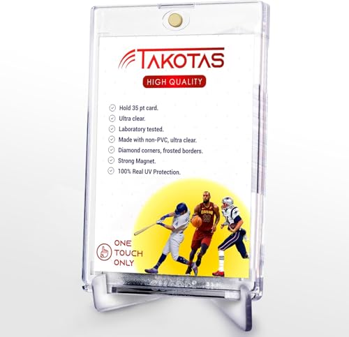 Acrylic Card Display Stand - 5 Pack Clear Mini Easels for Trading Cards & Collectibles