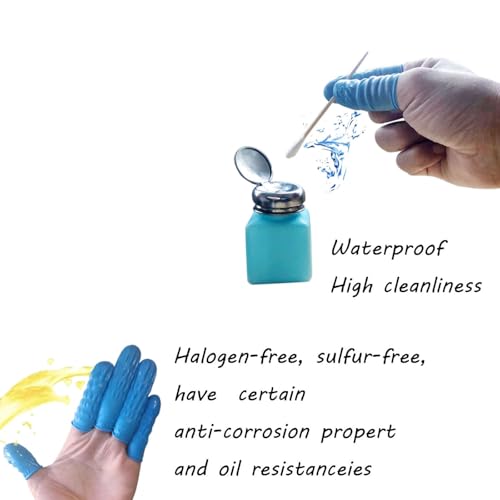 Medium Disposable Nitrile Finger Cots, Anti-Static Non-allergenic