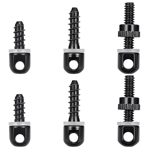 6-Piece Sling Swivel Stud Set for Rifle and Shotgun Mounts
