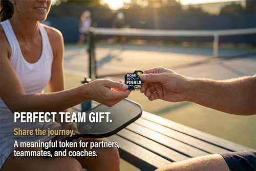 Pickleball Badge Pin - Road to Finals Motivational Gift for Players