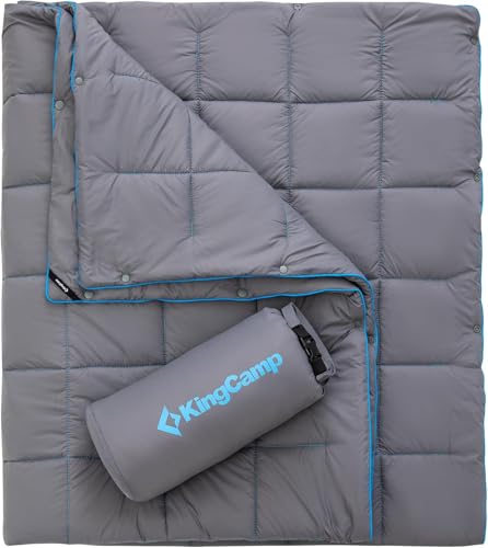 KingCamp Puretrail-Grey Ultralight Wearable Camping Blanket 69"x53"