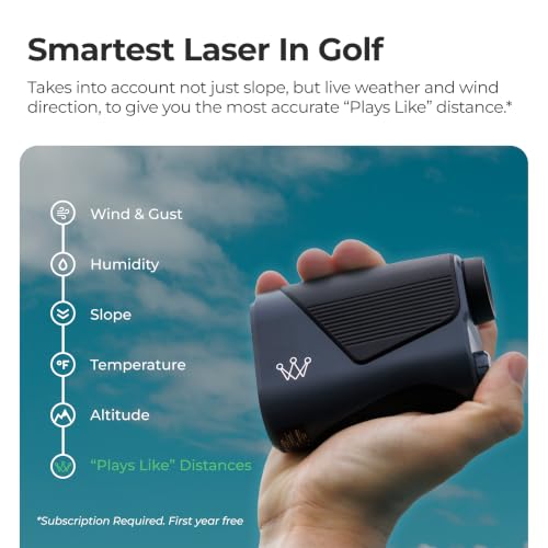 Smart Laser Golf Rangefinder with Slope & Wind Adjustment