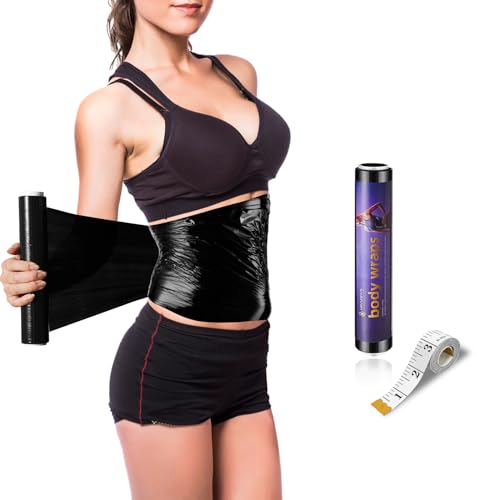 60m Black Osmotic Body Wrap - Workout & Sweat Enhancer (1 Roll)