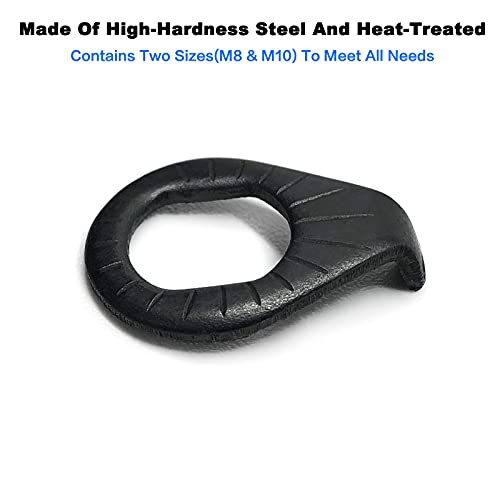 Bicycle Hub Safety Washer Set - 4 High-Hardness Washers (M8 & M10)