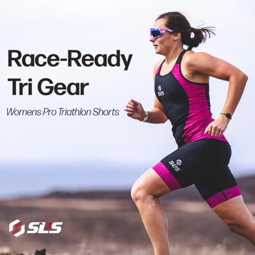 SLS3 Women's Triathlon Shorts Small Lucy Blue - Comfortable Swim, Bike & Run