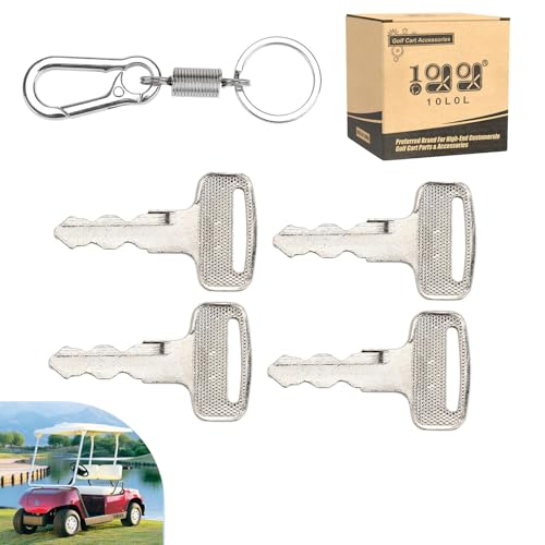 Replacement Ignition Keys for Yamaha Electric Golf Carts - 4 Pack