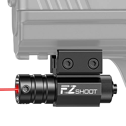 Compact Red Laser Sight for 11mm/21mm Rail - Adjustable Windage & Elevation