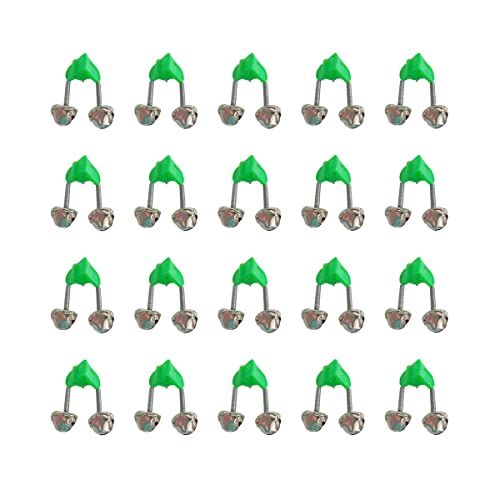 20 Pcs Fishing Rod Alarm Bells - Plastic Clip-On Bite Alarms
